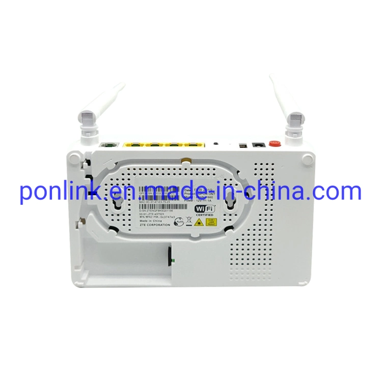 Gpon ont ONU F660 V8 1 ge + 3fe + 1voz + مفتاح WiFi في وضع التشغيل عبر الإنترنت FTTH WiFi F660 V8