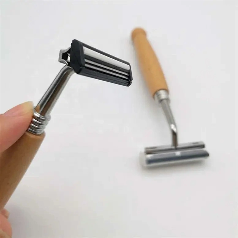 Mens Shaving Safety Razor Eco Friendly Bamboo Handle Safety Razor Men's Shaving