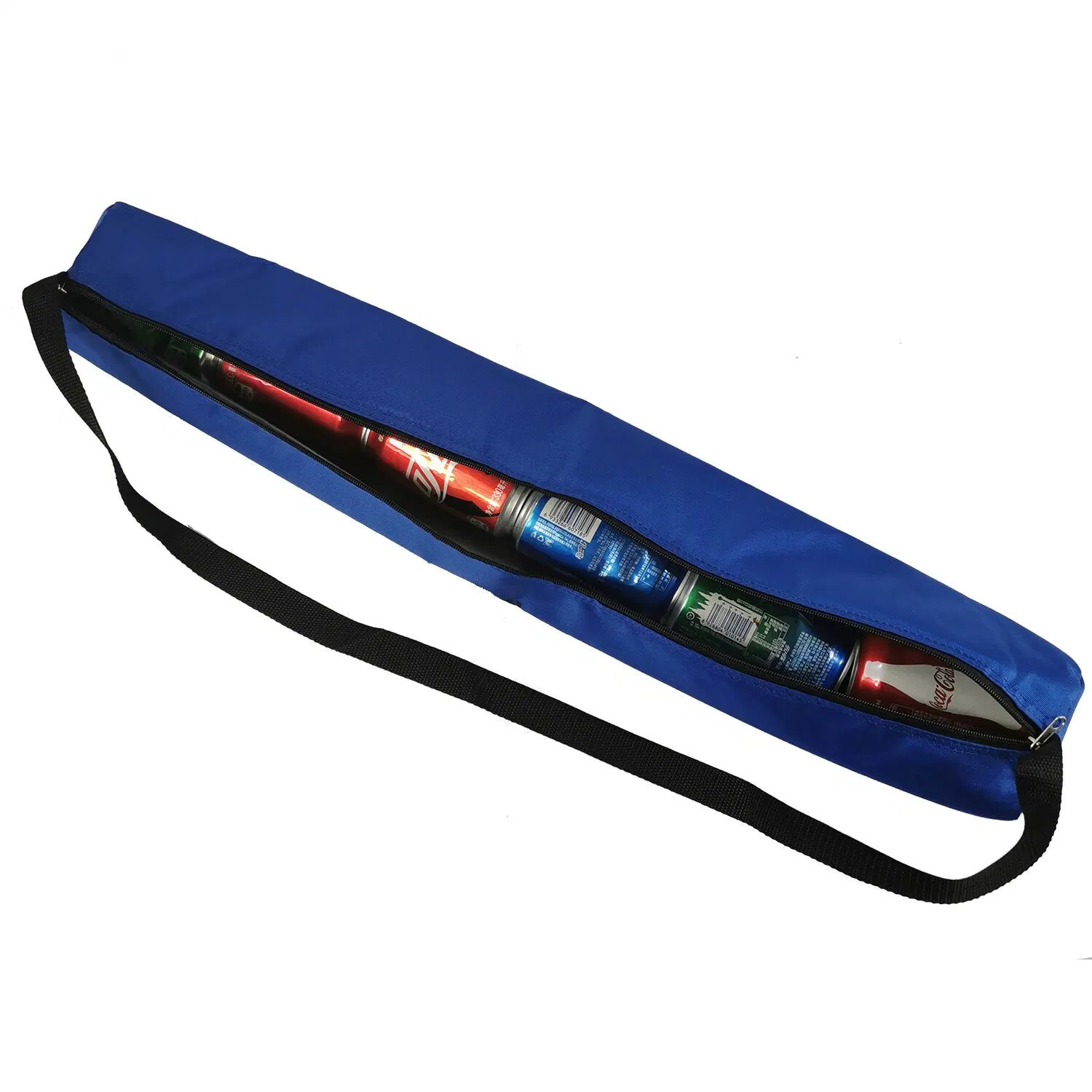 6 Pack Can Beer Tube Cooler Sling Bag Insulated 6 Beer Can Tube Cooler Bag with Shoulder Strap