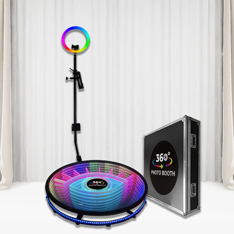 360 Photo Booth 360 Photo Ring Racket 360 درجة تبادل الصور منصة التصوير طاولة التصوير عبر الحدود البضائع