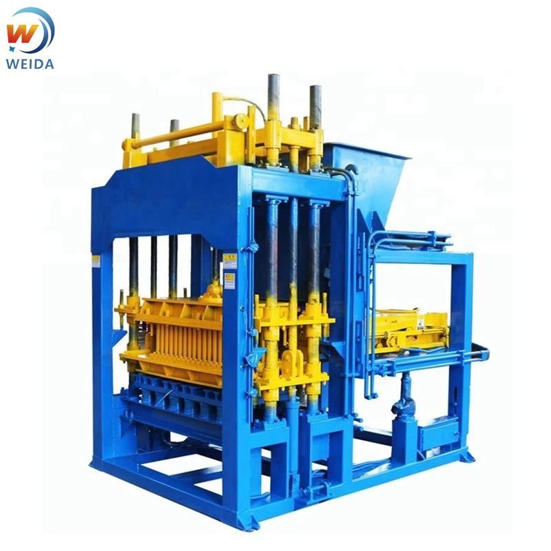 Full Automatic Qt5-15 Concrete Hollow Cement Block Stone Brick Making Machine Production Line