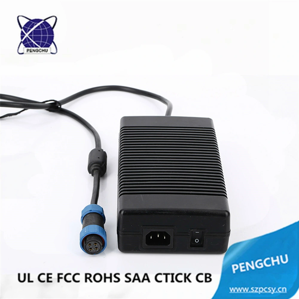 48V 6A 288W AC/DC Adapter/Fanless Switching Power Supply with PFC Function