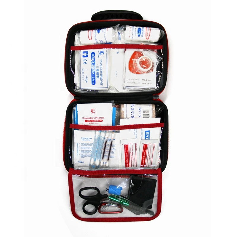 Portable Essential Injuries EVA Disposable First Aid Kit for Car