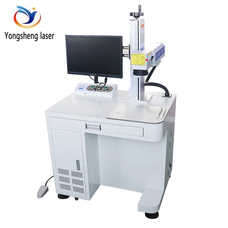 Color Printed Fiber Laser Marking Machine for Metal/Tag/Key Chains/Pen