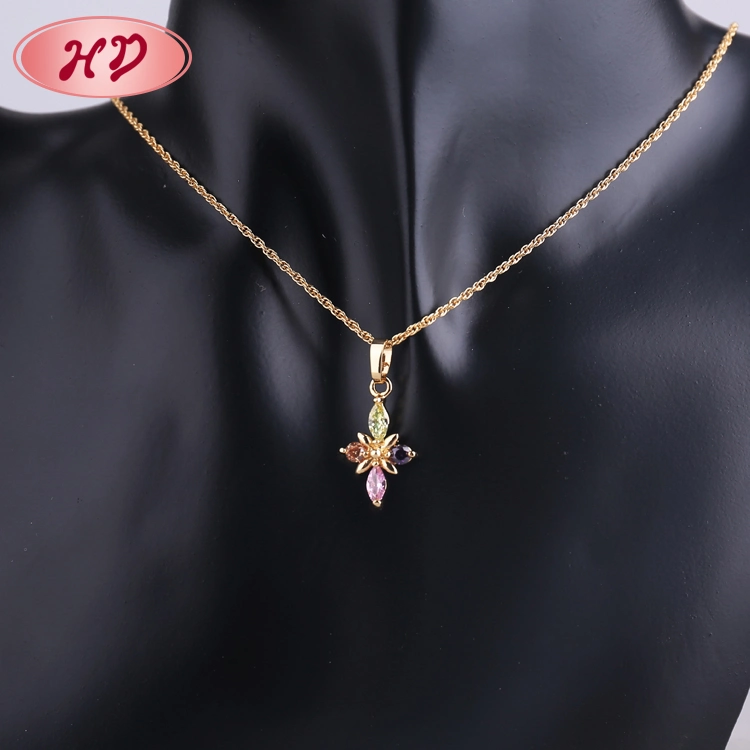 Fashion Costume Wholesale/Supplier Imitation 18K Gold Plated Jewelry with Earring Sets Pendant Necklace