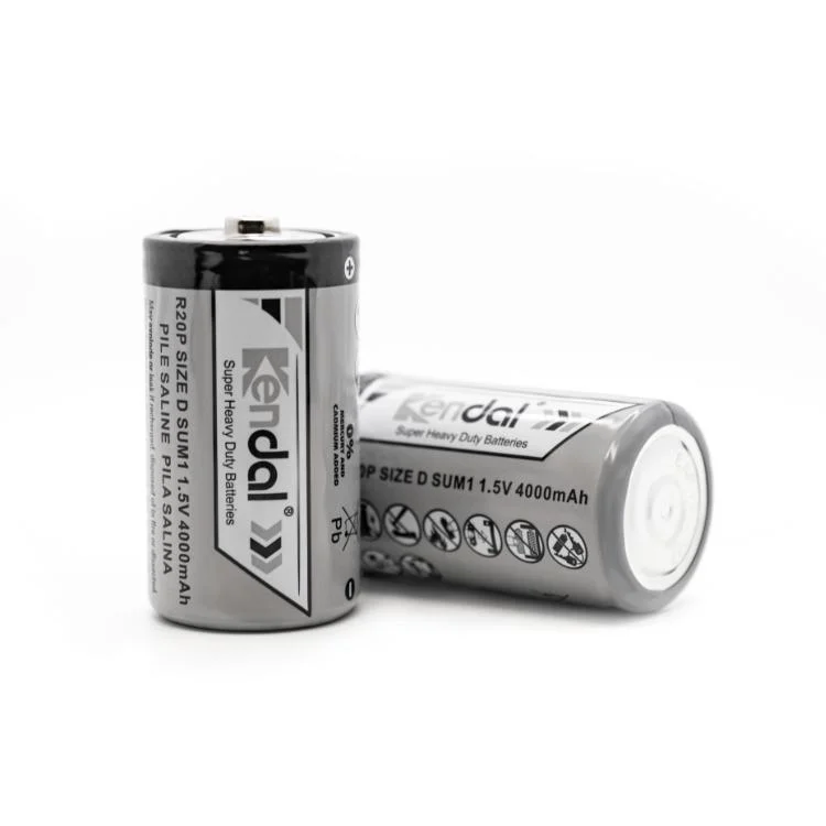 Mayorista/Proveedor de OEM/ODM R20 1.5V 4500mAh de gran capacidad utilizado zinc-carbono batería seca