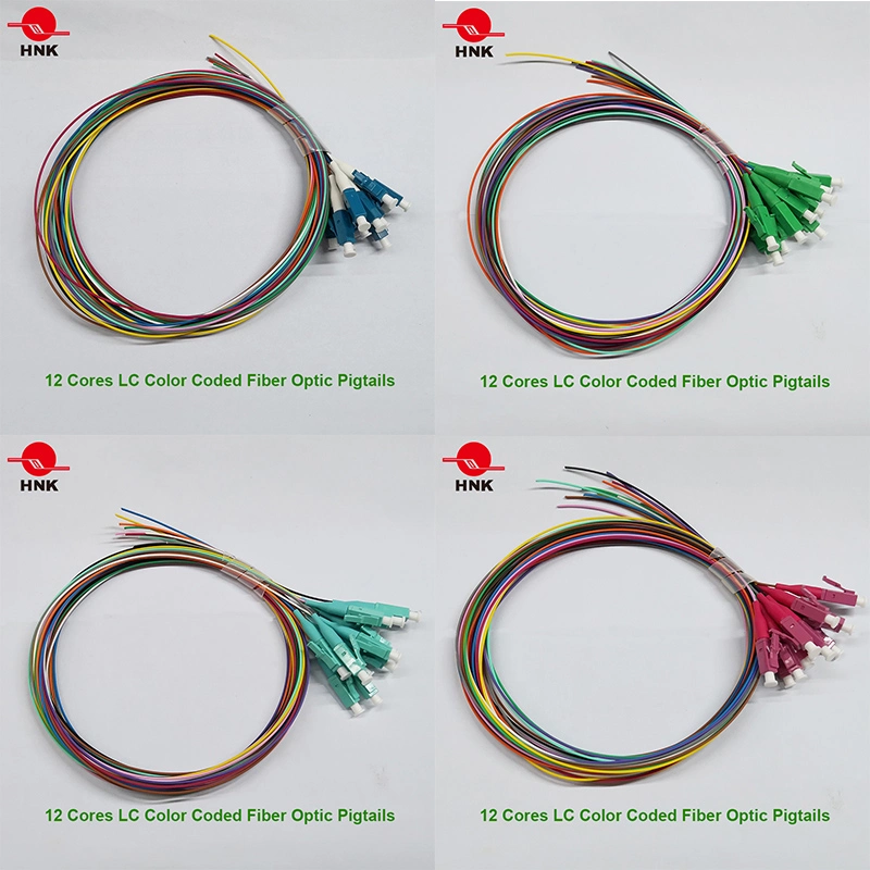 12 Fibers LC Fiber Optic Pigtail