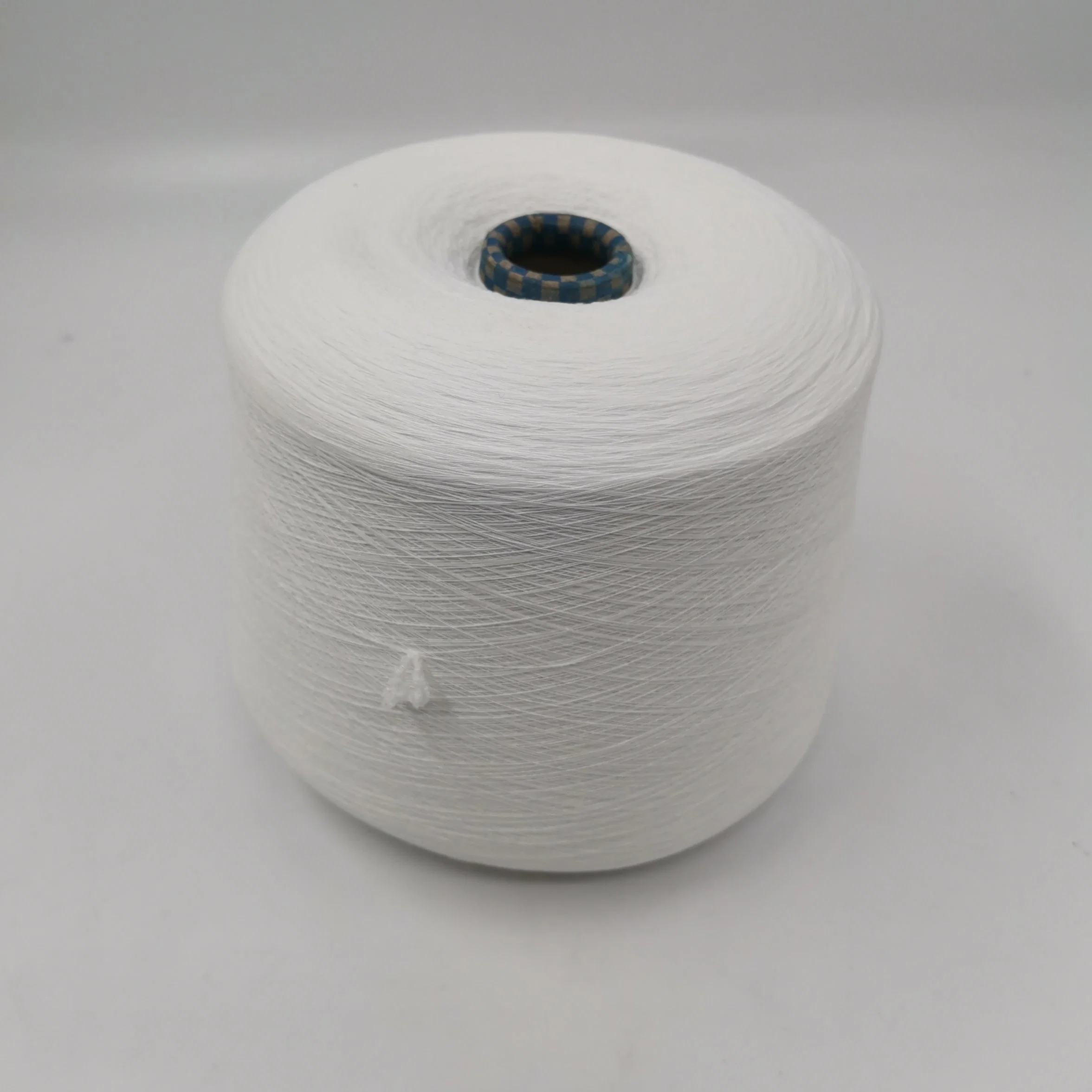 Spandex Core Spun Yarn 20s+40d 100%Polyester Raw