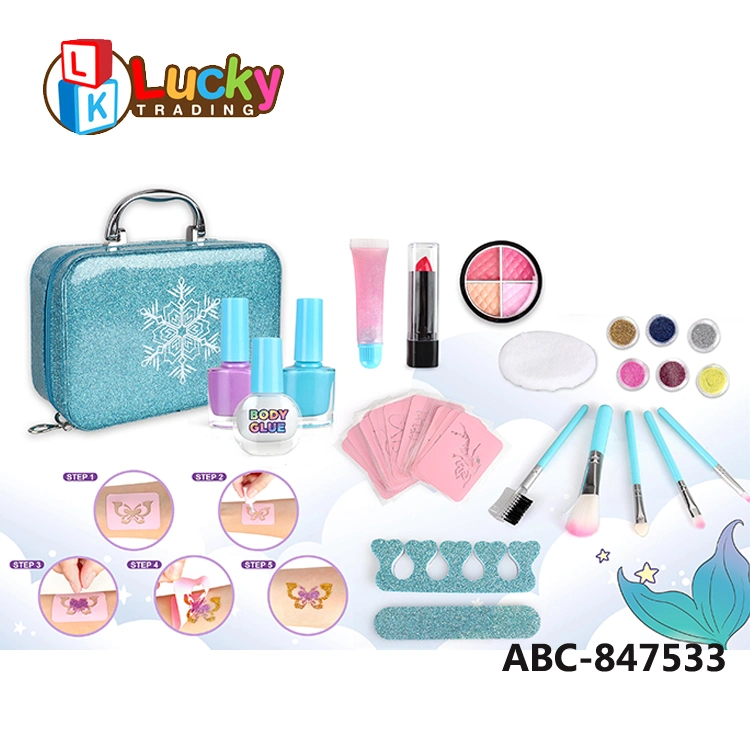 Los niños juegan lavable Kit de Maquillaje cosméticos Real Juguetes