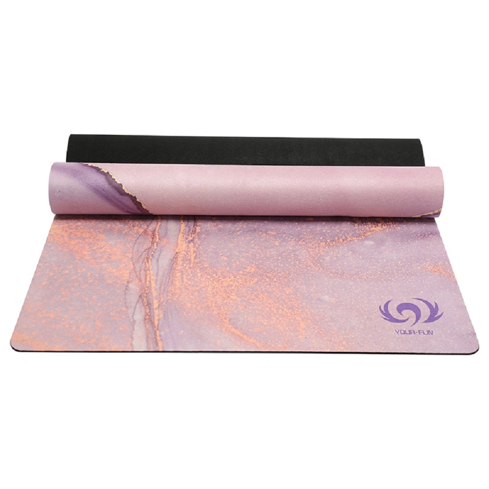 Tapis de Pilates antidérapant respectueux de l'environnement pour débutants, tapis de yoga pliable, tapis de sport, tapis de fitness à double couche Wbb17784.