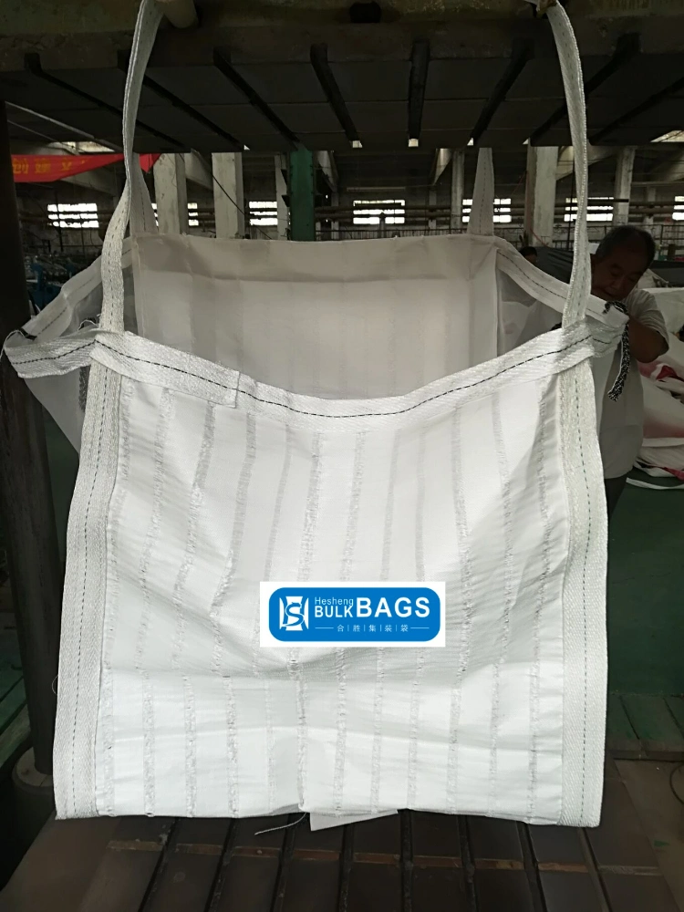 Hesheng 1000kgs Firewood Big Bag Super Sack Breathable PP Mesh Jumbo Bag