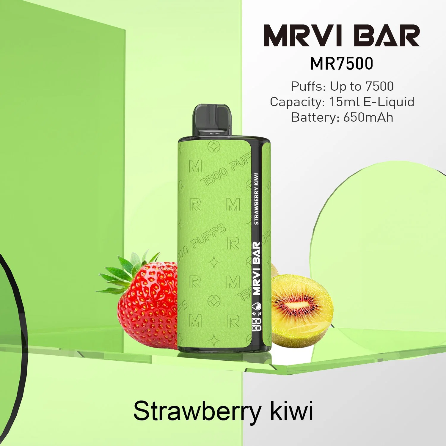 China Wholesale/Supplier E Cigarette Mrvi 7500 Puffs Funky Republic Disposable/Chargeable Vape Pen with E Liquid Power LED Light Indicator