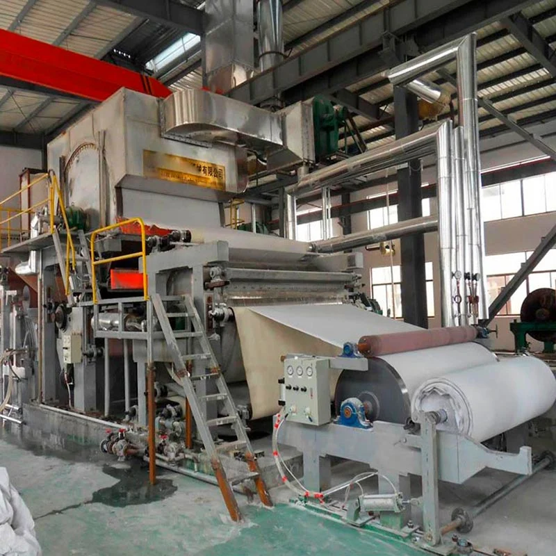 China Manufacturer 1575 1880 3-5 Tons Capacity Waste Paper Recycling Pulping Toilet Tissue Paper Machine