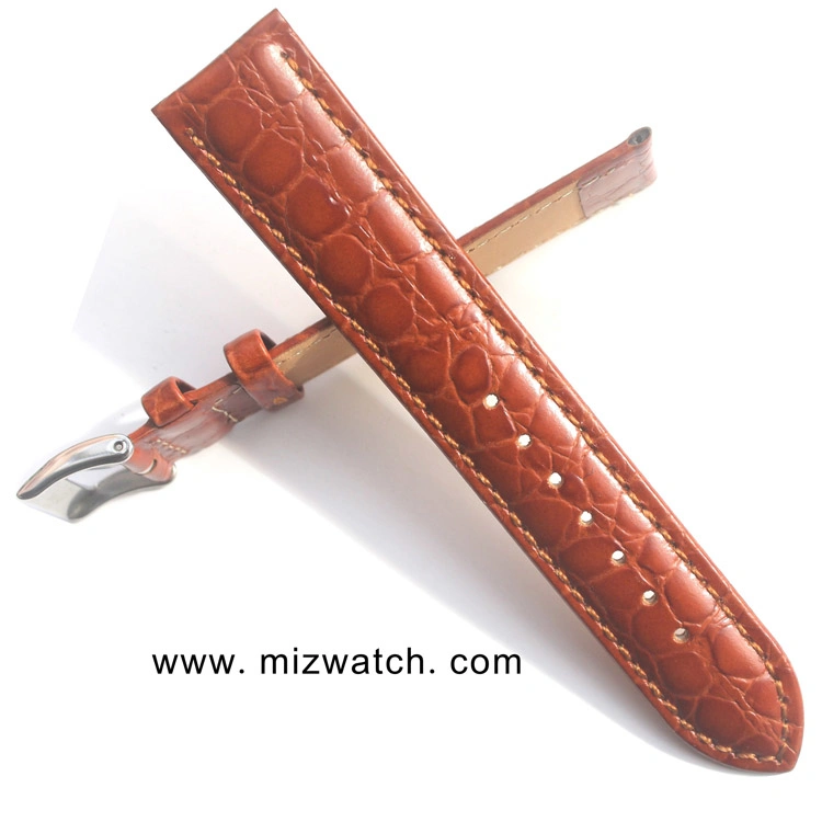 22mm Fashionable 2 Pieces Charm Genuine Watch Leather Straps