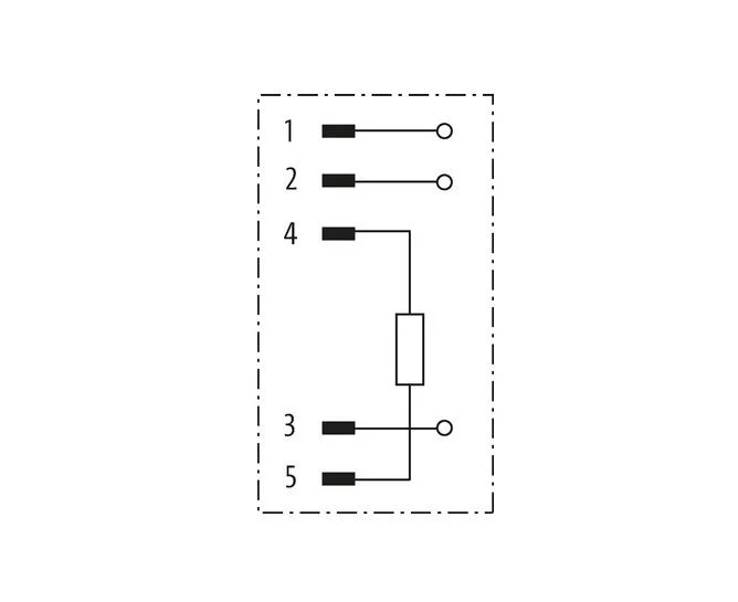 Ficha de terminação de barramento M12 macho a-COD. Conector Cble 7000-13461-0000000