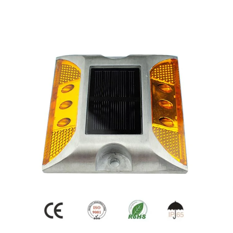 Aluminum Solar Power LED Flashing Traffic Safety Cat&prime; S Eyes/Road Studs