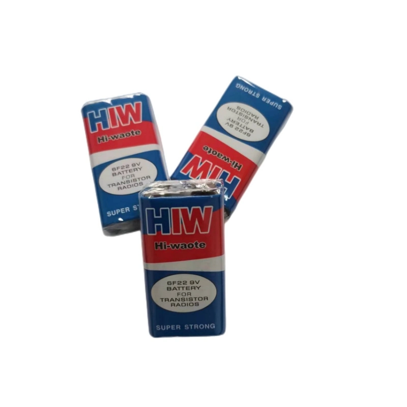 HiW 6f22 9V Zink-Kohle-Batterie-Trockenbatterie-Zelle Für Unterhaltungselektronik/Fernbedienungselektronik/Unterhaltungselektronik
