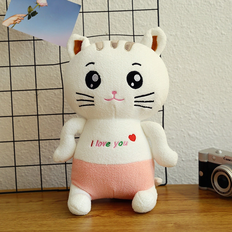 30-50cm Soft Stuffed Plush Baby Toy Cartoon Cat with Skirt