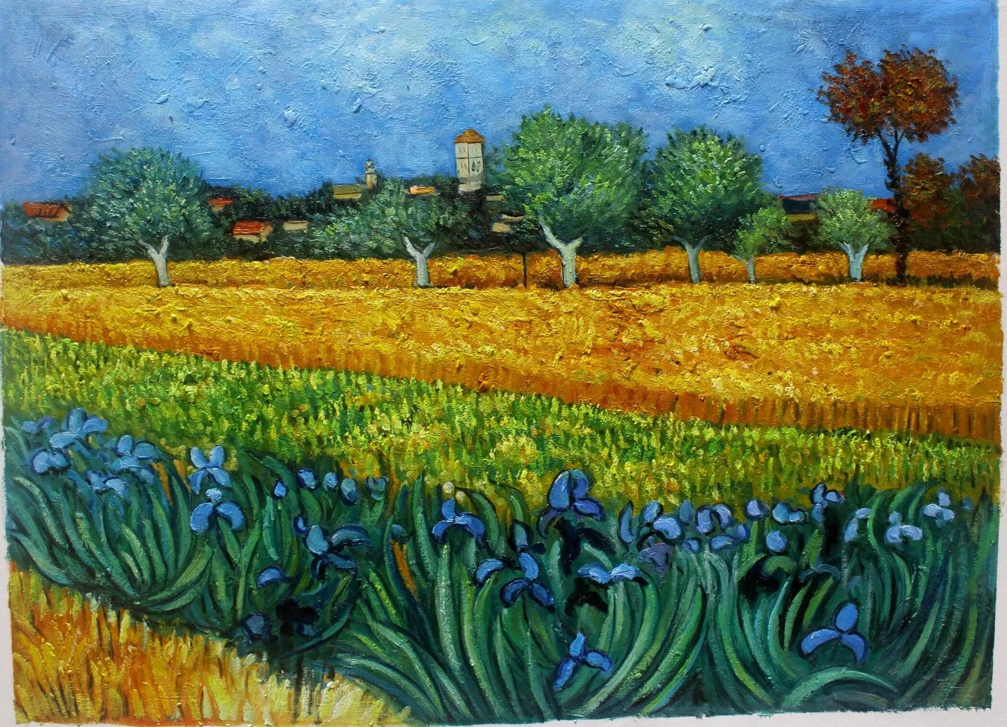 Handmade Reproduction of Van Gogh Oil Painting on Canvas