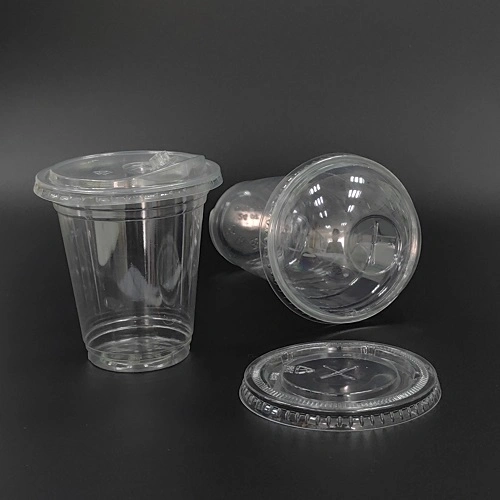 Compostable Bio Clear Disposable Pet Cups Drinking Coffee Milk Tea Cup Biodegradable