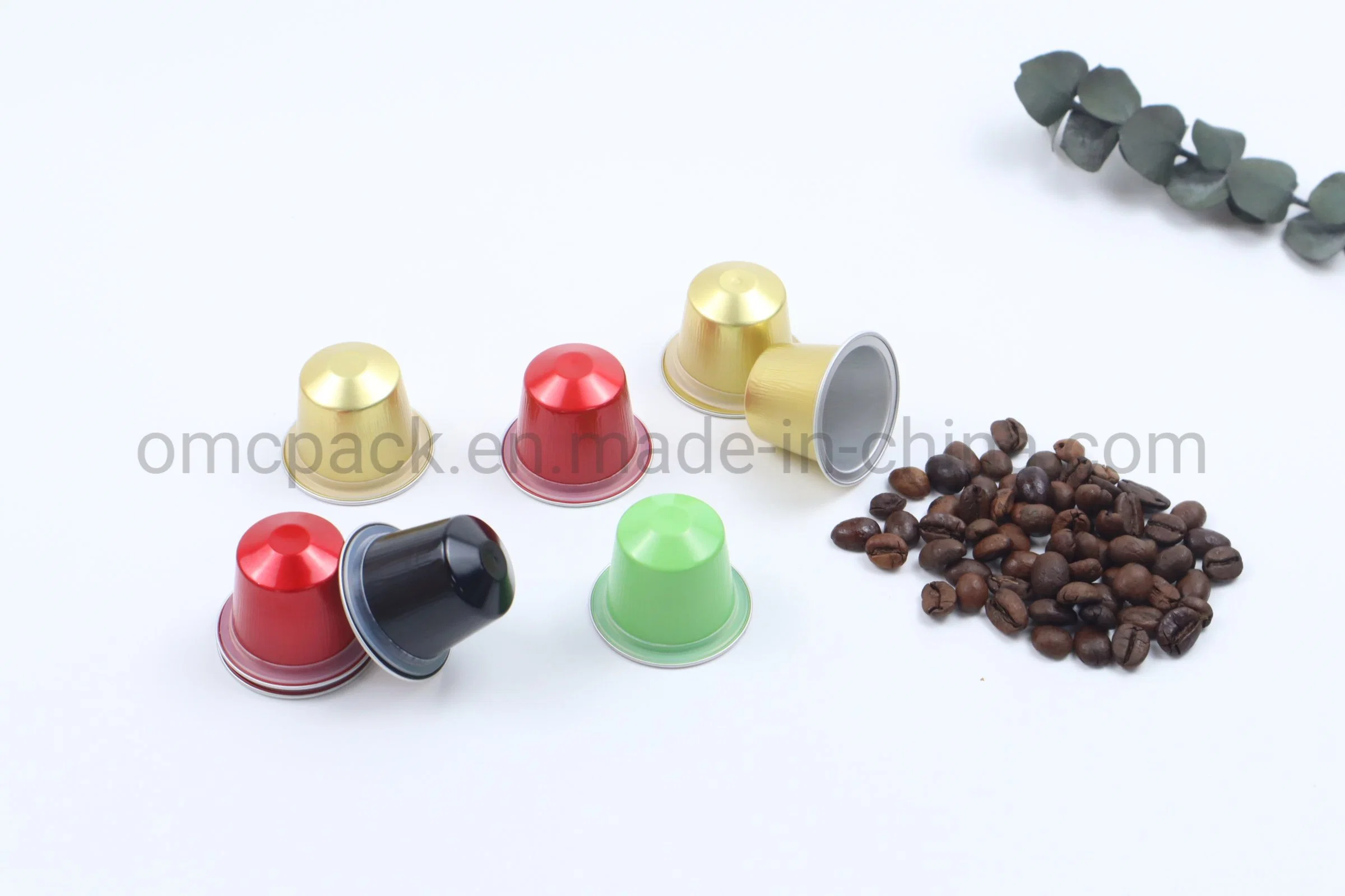 Disposable High quality/High cost performance  Colorful Aluminum Foil Coffee Capsule