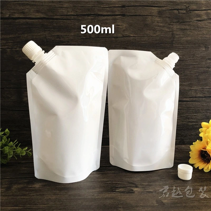 Plain Milky White Spout Pouch 1000ml 1L Doypack Pouch