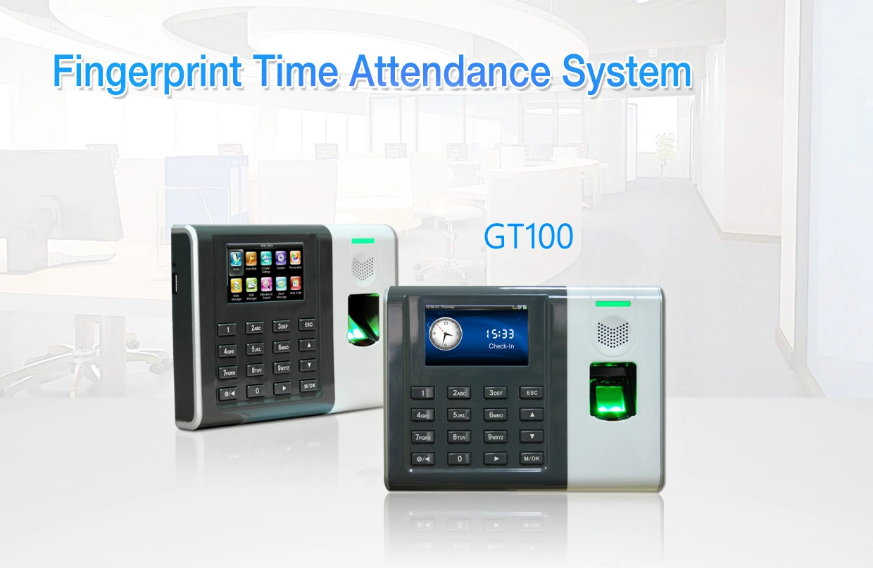 (GT-100) 3, 000 Fingerprint Time Recorder Optioanl 125kHz or 13.56MHz Card Support WiFi Function