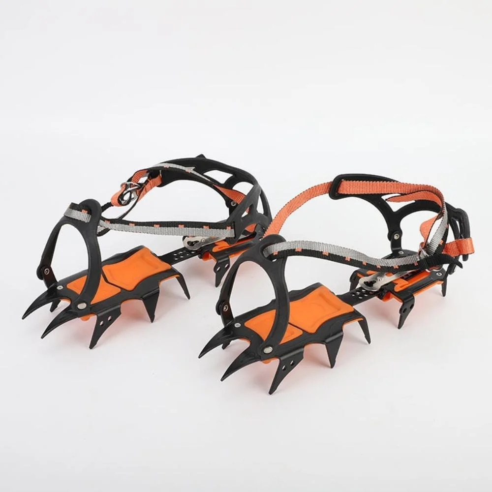 Steel Ice Grippers Crampon Traction Device Climbing Gear Mountaineering Glacier Travel Wyz20078