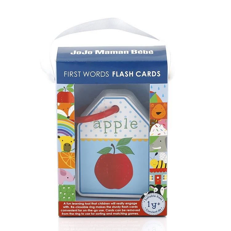 First Words Flash Cards Paper Memory Cards for Child