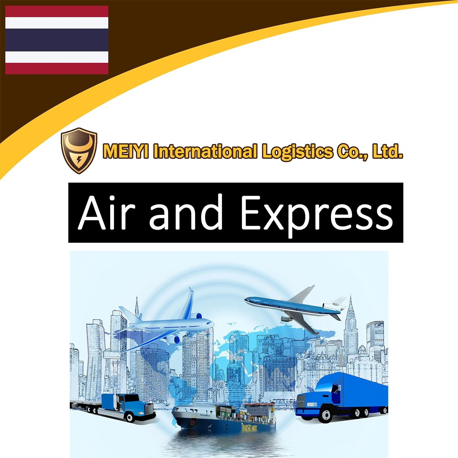 Shipping service from China to Thailand by sea freight door-door shipment DDP DDU international forwarder