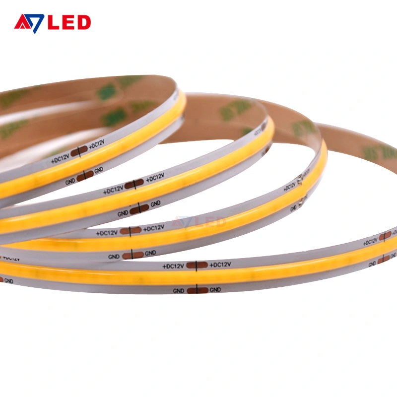 IP20/IP67 Durable Ceiling LED Strip Lights 12V DC Tape Light 320LEDs/M Flex Dimmable COB LED Strip Light for Bedroom Bathroom