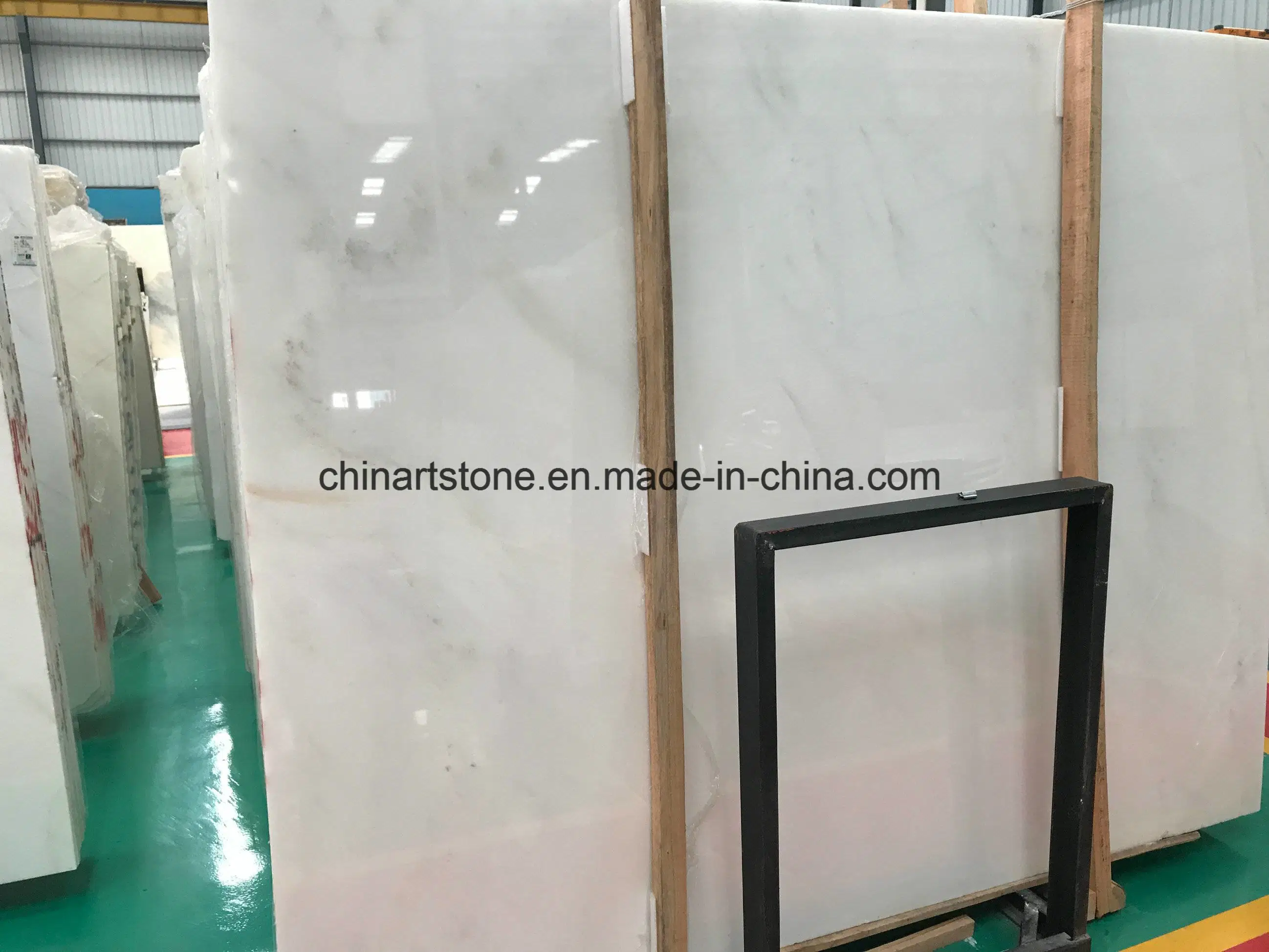 Chinese White Onxy Marble Slab for Wall Tiles