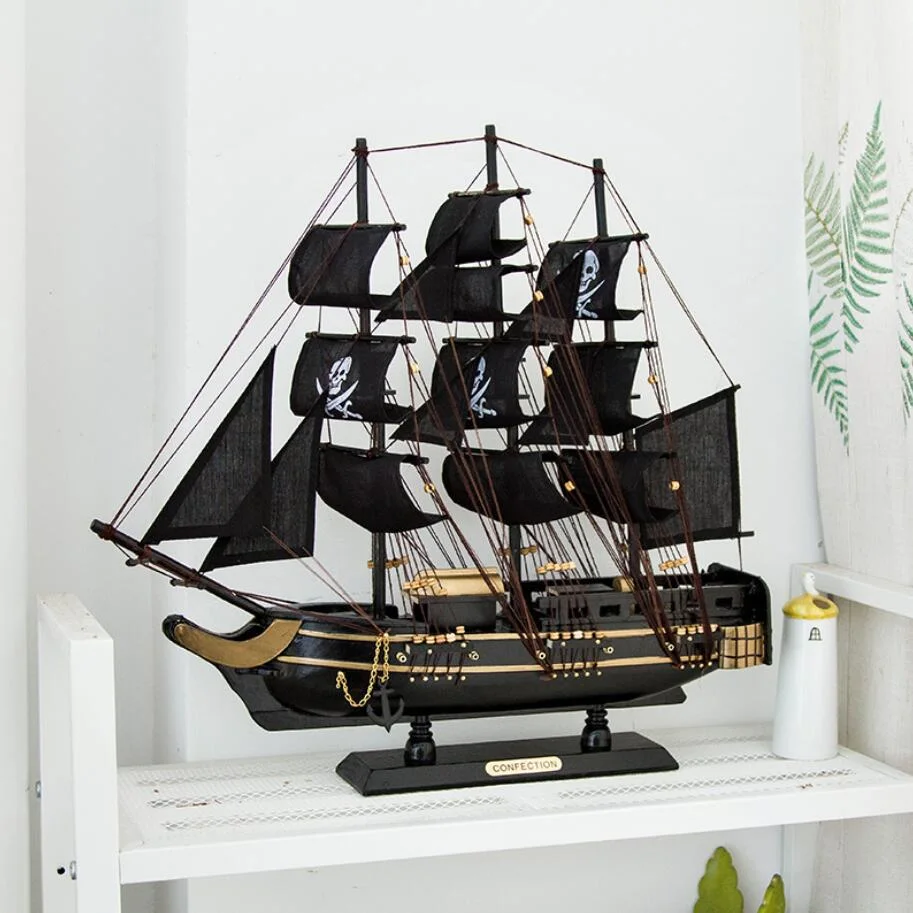 Hot Sale 40 Cm Wooden Pirate Ship