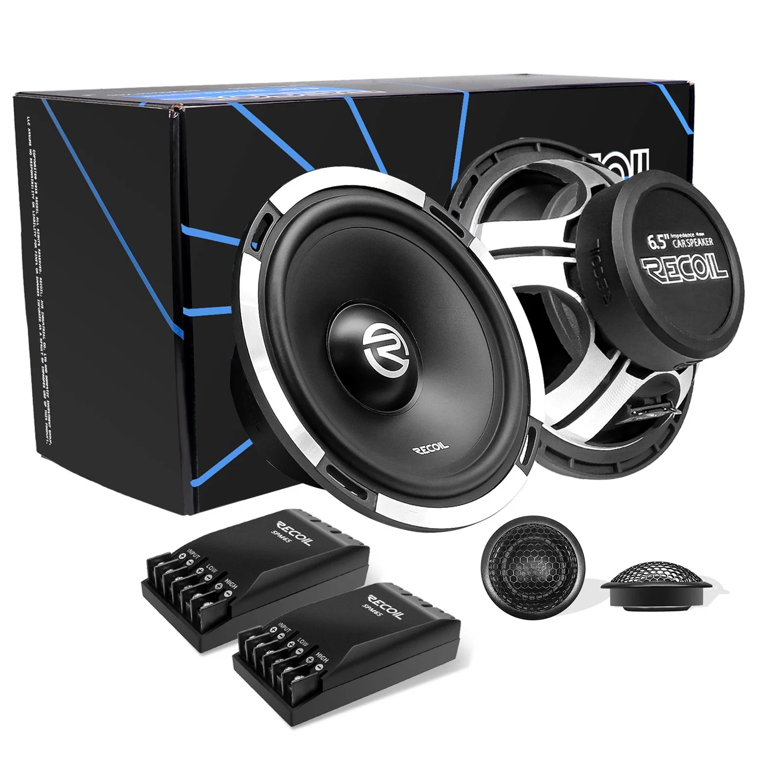 Edge Spm65 Level Two Series 6.5-Inch Car Audio Component Speaker System