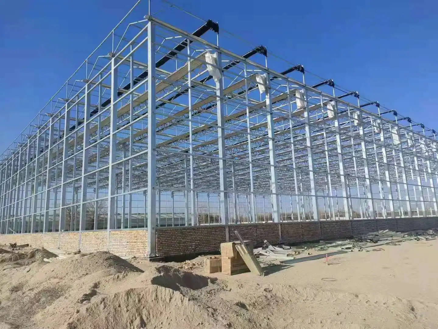 Multi-Span Greenhouse Film and Agriculture Greenhouse Frames