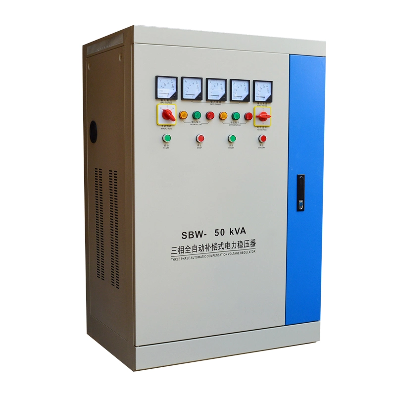 SBW Series 50~600 kVA 380 Volt Automatic Compensation Three Phase AC Power Voltage Protector Stabilizer Industrial