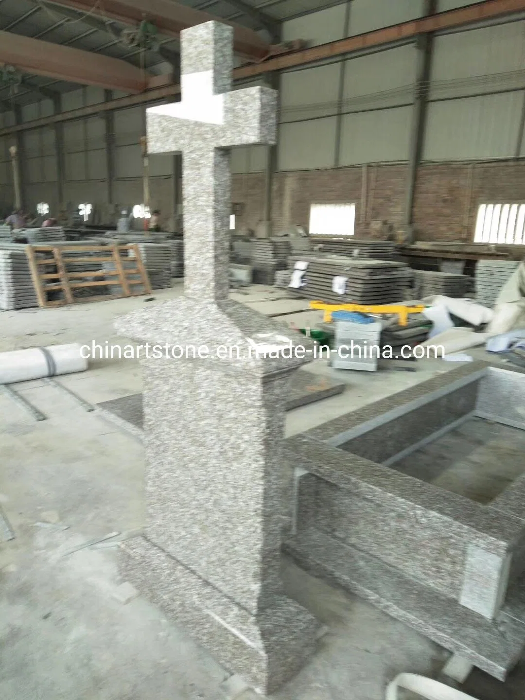 G664 Simple Granite Tombstone for Middle Europe Market