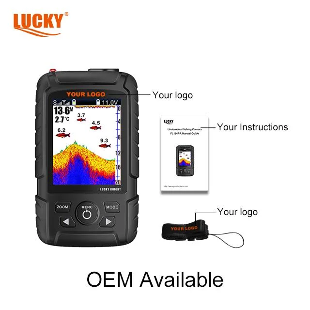 Lucky Fish Finder FF718licd-Laice 2.8 Inch Lithium-Ion Battery Colored DOT-Matrix Display La Wireless Sensor Ice Fishing Sensor