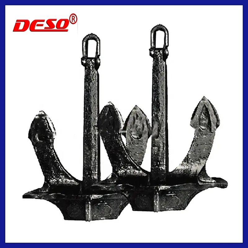 Carbon Steel Black Boat Anchor / a B C Type Marine Ship Hall Anchor