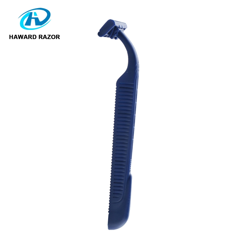 Long Plastic Handle 2 Blade Shaving Razor for Men Twin Blade Disposable Razor