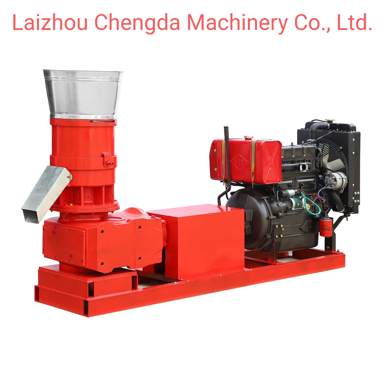 Diesel Wood Pellet Machine /22HP 230mm Wood Pelletizer Making Machine