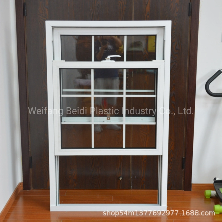 2022 Space Saving CE Approved Touch Lock Clear Float Glass UPVC Sliding Iron Window Grill Color for Office Building