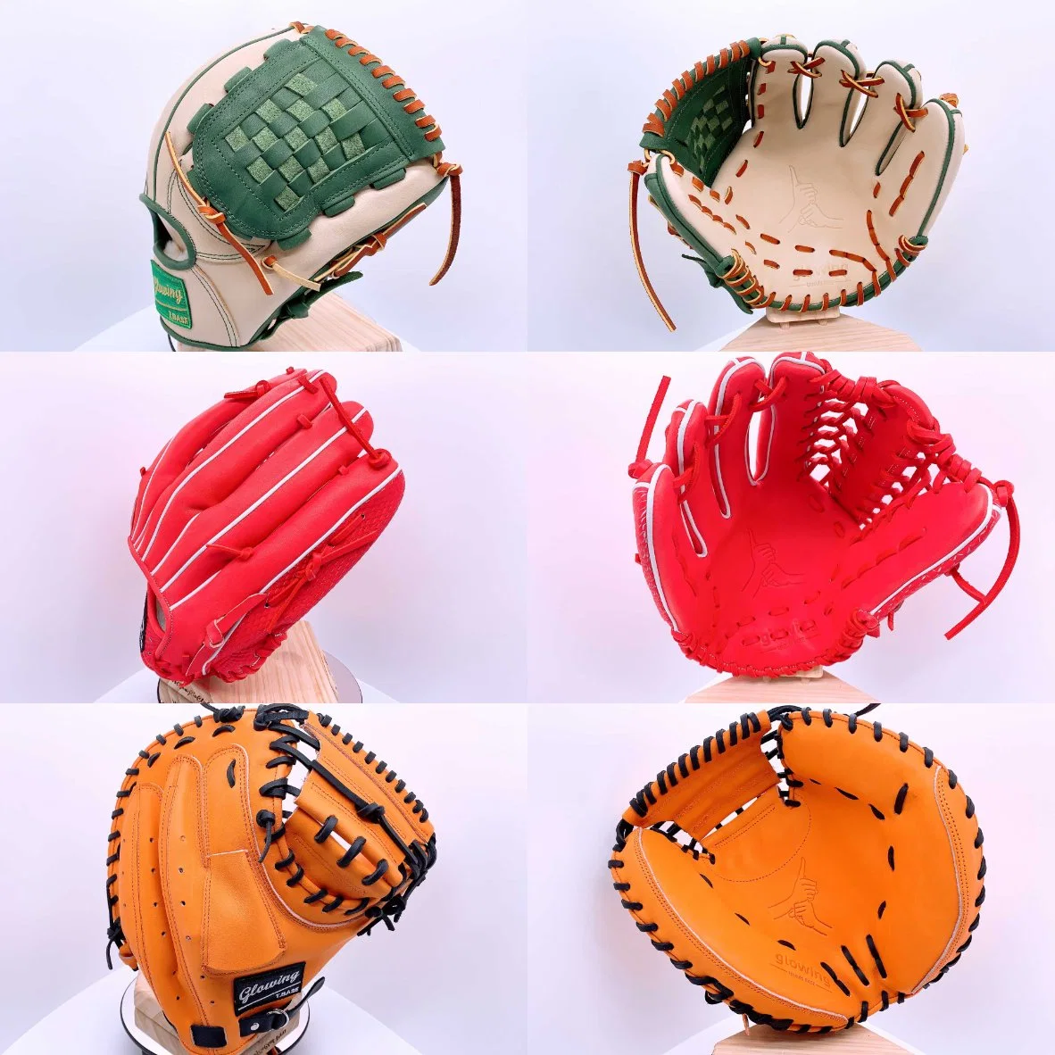 Baseball Catchers Mitt 33 Inch Kip Leather Blonde Catcher Glove