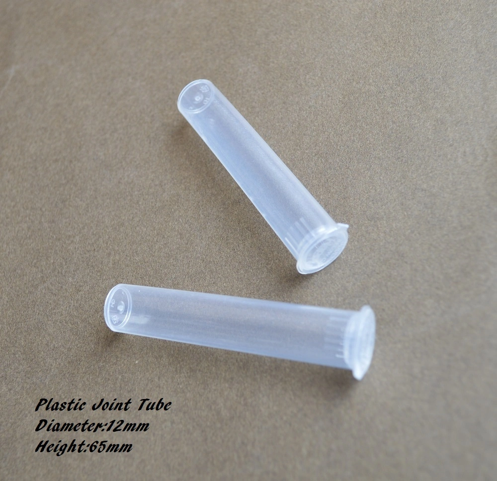 Viales Conjuntas de plástico transparente de tubo de J-Pop de los tubos de Romo botella Top