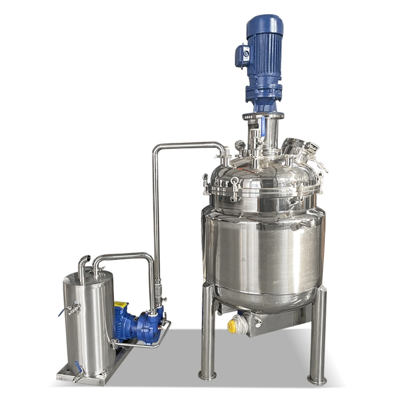 500L Liquid Fertilizer High Shear Emulsification Reactor Stainless Steel Closed Atmospheric Pressure Multifunctional Reactor