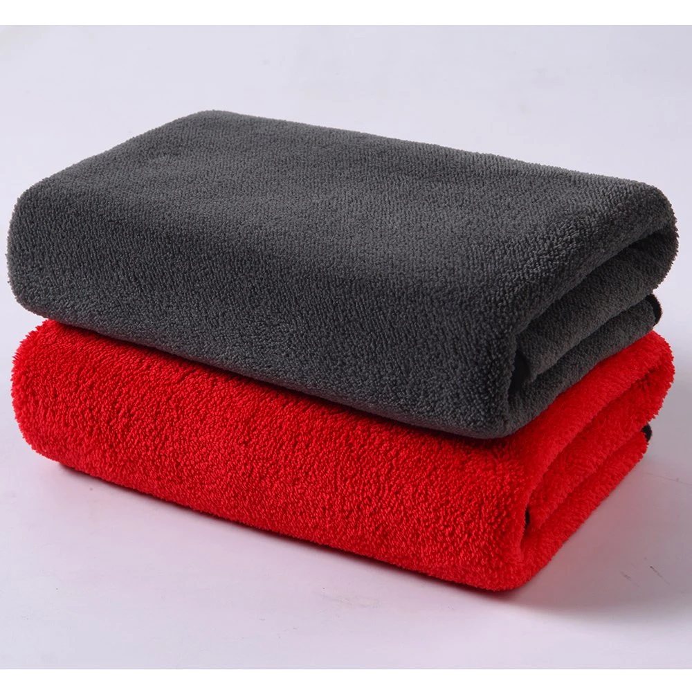 Wholesale 40X40cm 60X90cm 1200GSM Microfibre Car Drying Towel Microfiber Cleaning Cloth