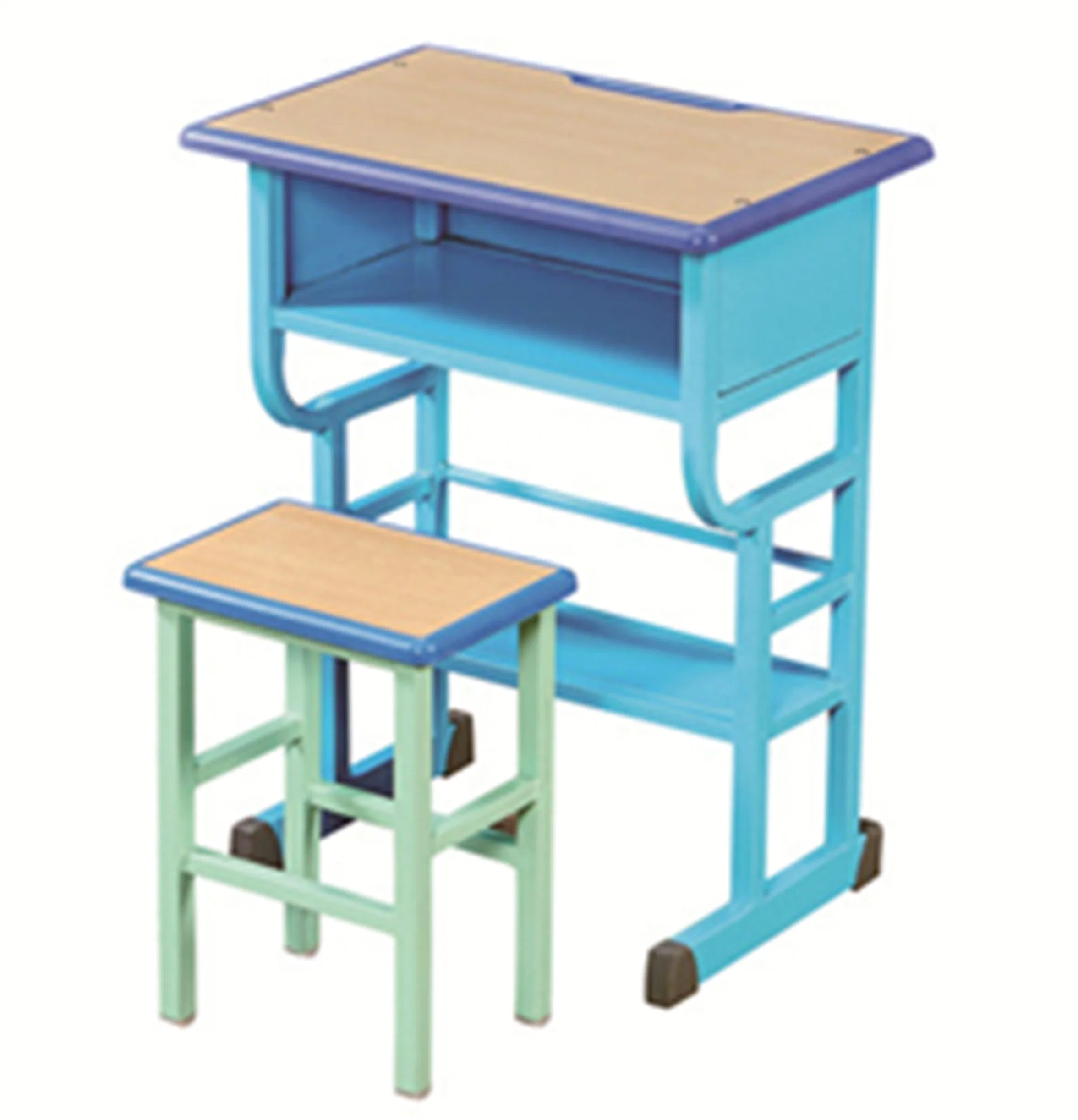 Student Office Modern High quality/High cost performance  Wood and Metal Desk and Chair Set for School