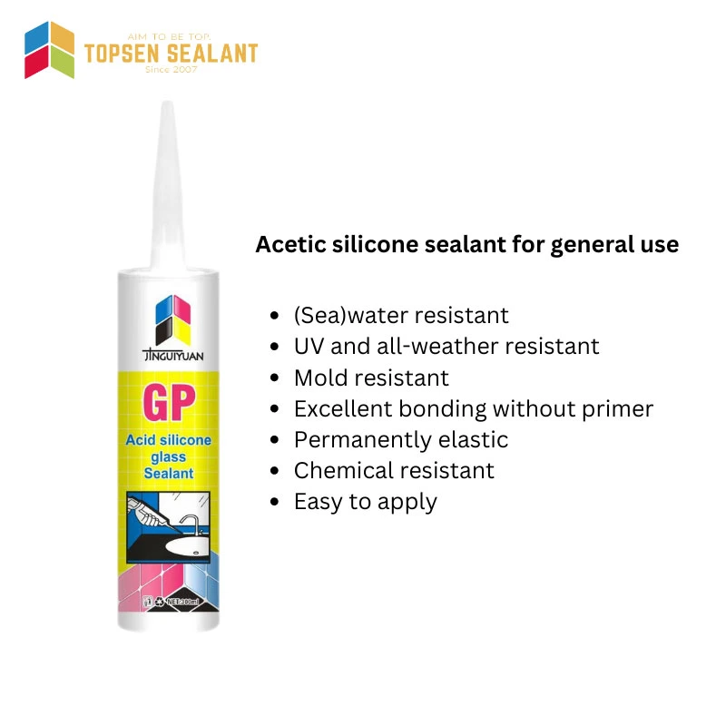 OEM Cheap Price Fast Cure General Purpose Gp Acetic Glass Silicone Adhesive Sealant