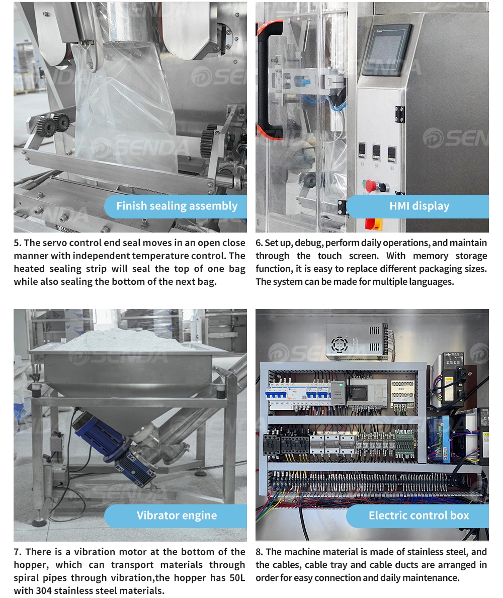 Natürliches indisches schwarzes Salzpulver SD-P01-620 Automatische Pulververpackungsmaschine