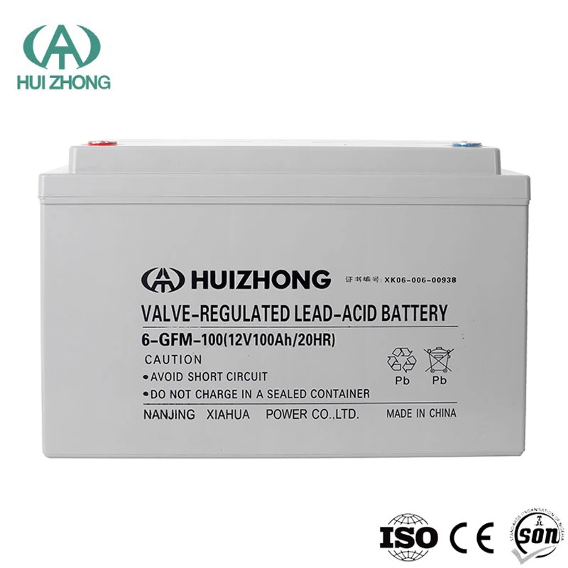 Free Maintenance Type Solar Cell 12V 100ah DC Water Pump AGM Battery